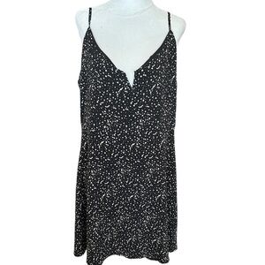 Forever 21 Plus Black Dotted Sundress